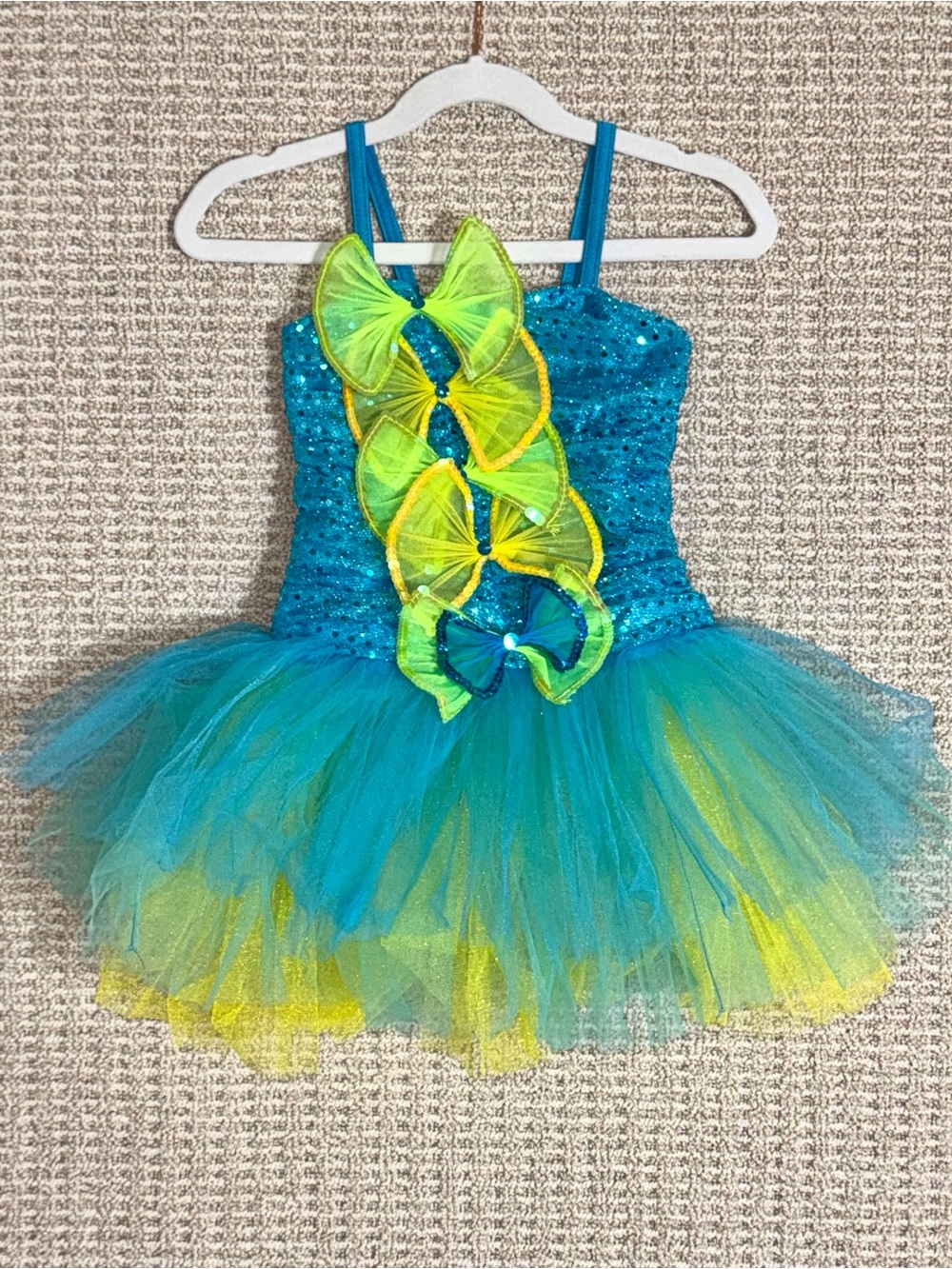 Art Stone (Revolution Dancewear) Sequin Tutu Costume w/ Bows